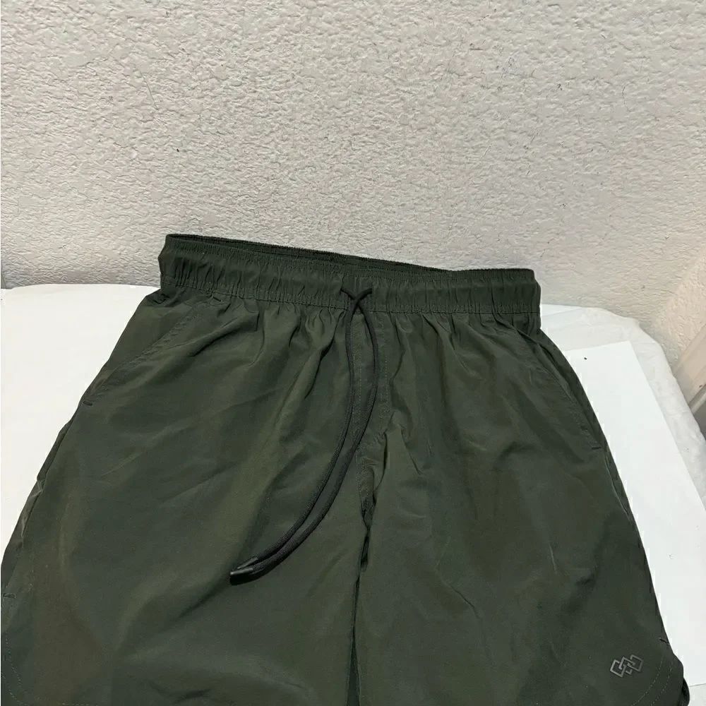 Leg3nd Green Draw string shorts large - Picture 2 of 8